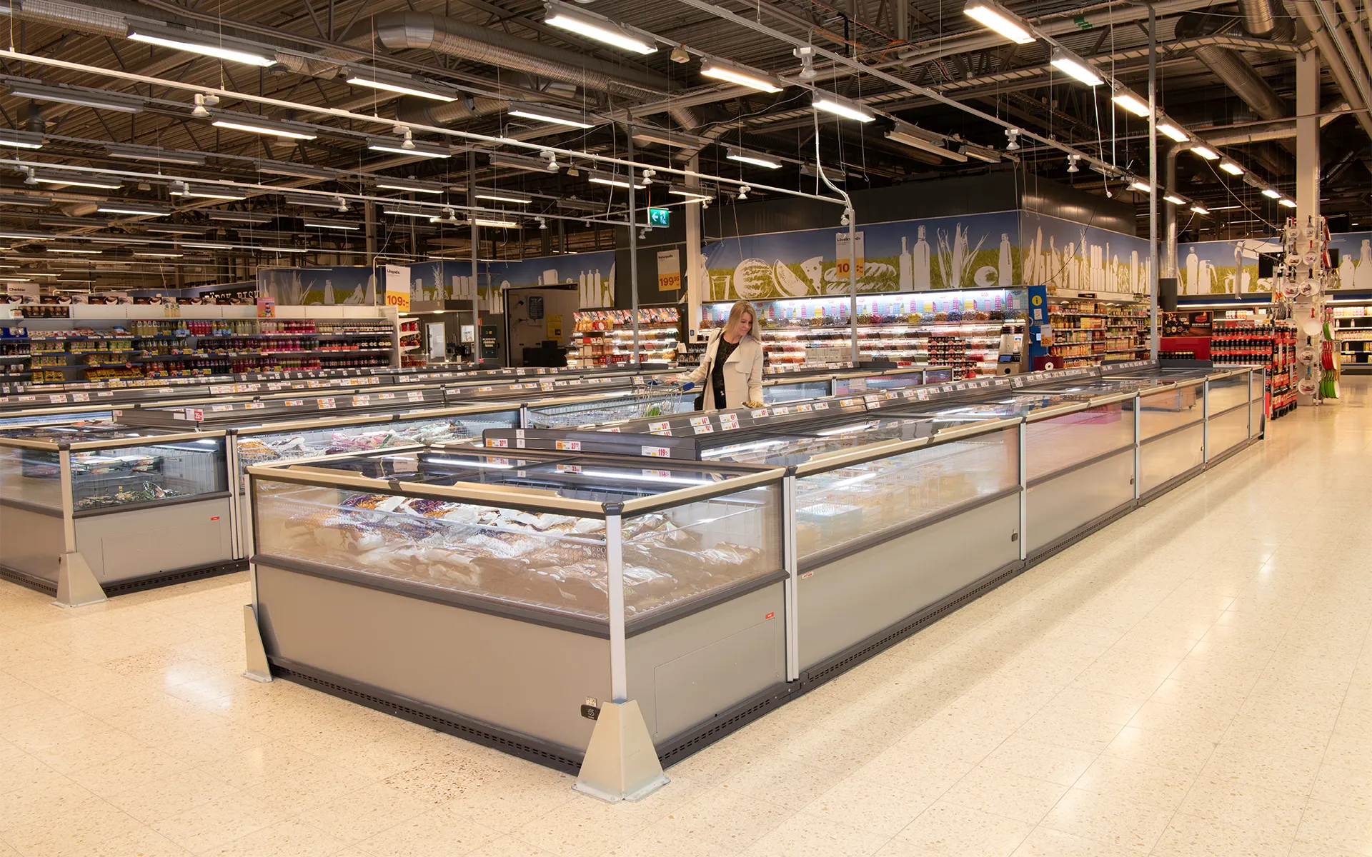 Full Plug-in Freezer Islands in Sweden